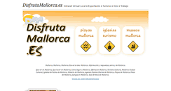 Desktop Screenshot of disfrutamallorca.es